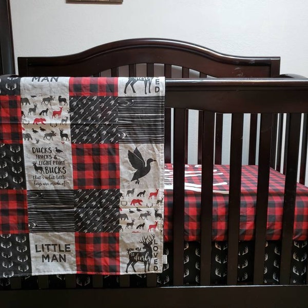 Red Crib Bedding Etsy