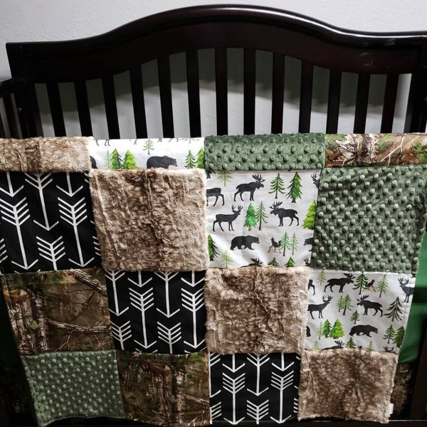 Camo Crib Bedding Etsy