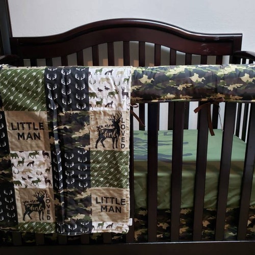 Fishing Crib Bedding Set for Baby Boy Nursery Woodland Etsy Canada