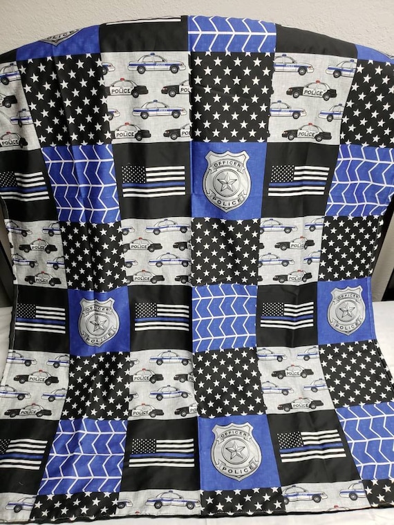 Police Blanket Baby Bedding Cars Blue Police Blanket Baby, Police Baby Bedding