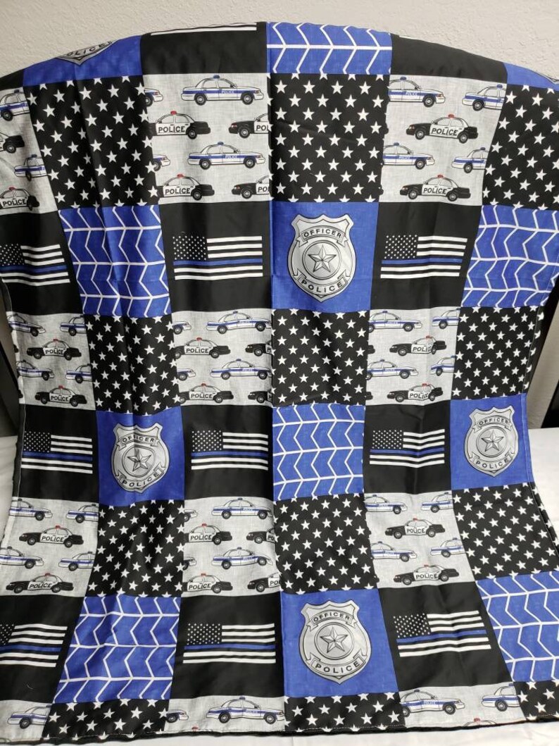 Police Blanket Baby Bedding Cars Blue Chevron Nursery Crib - Police Baby Bedding Police Blanket Baby Bedding Cars Blue Chevron Nursery Crib - Police Baby Bedding