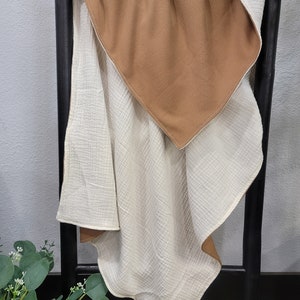 Creme Mulltuch Babydecke, Mini Waffel Babydecke, neutrale Babydecke, Baby swaddle Decke, Baby-Duschegeschenk, personalisierte Decke.