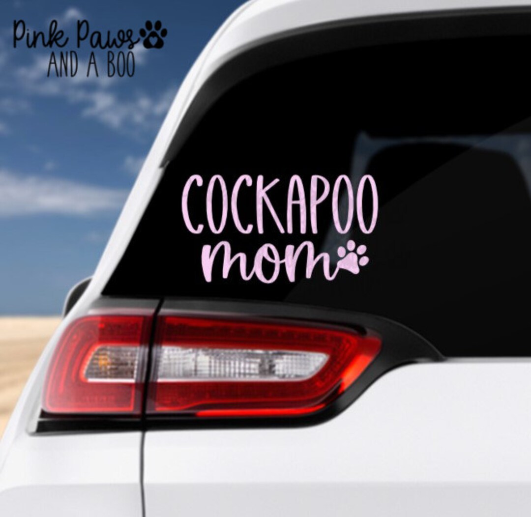 Cockapoo Mom Decal, Cockapoo Sticker, Cockapoo Decal, Dog Mom Decal ...