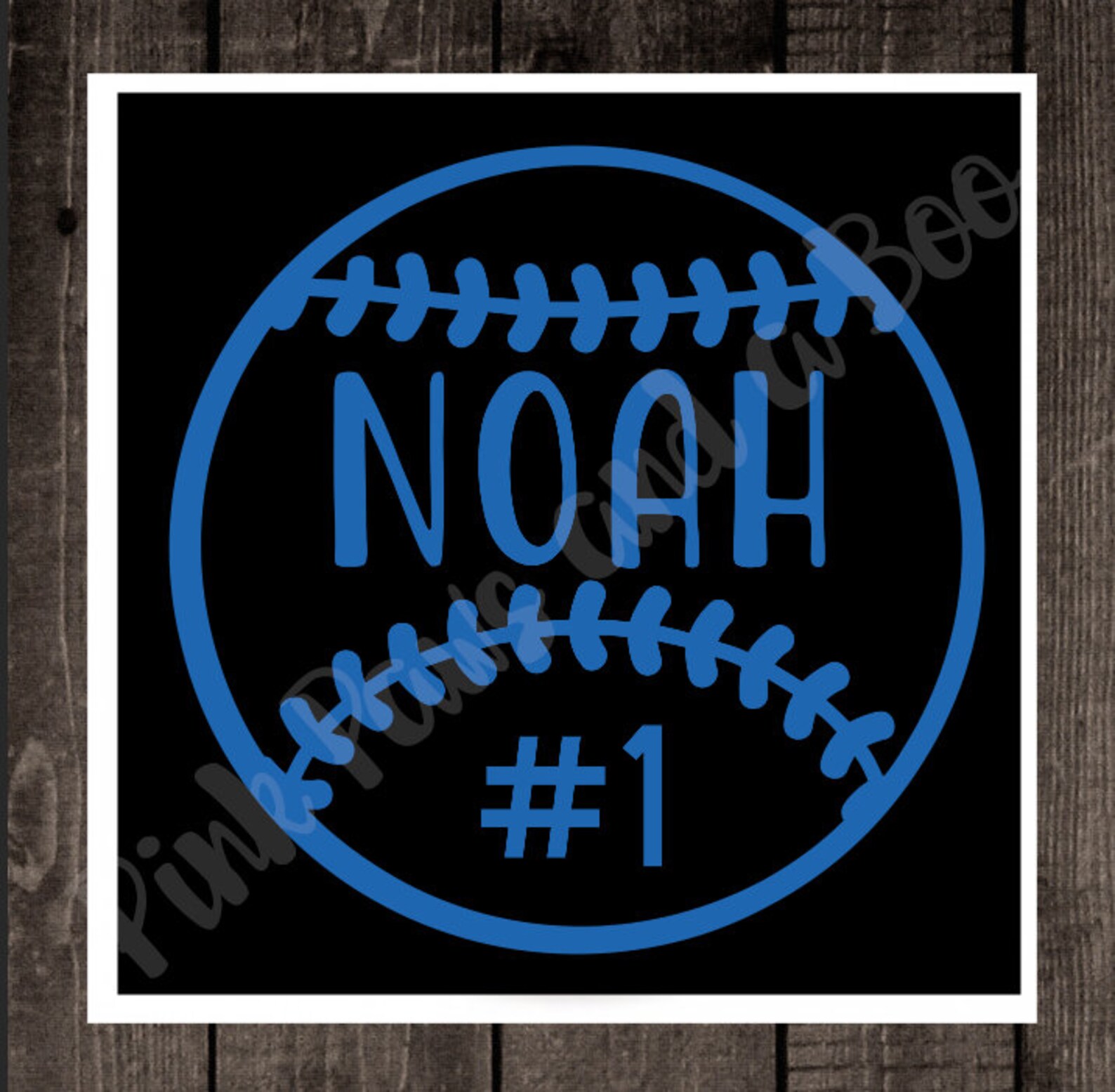 Baseball Softball Vinyl Decal Car Decal Personalized Etsy