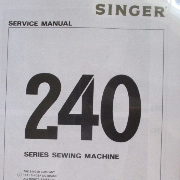 Singer 247 parts diagram - Etsy France