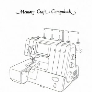 Janome New Home Memory Craft Compulock 888 Overlock Serger Machine Service Repair Manual Book + Parts List How To Set Looper Timing Tension