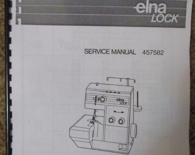 Digital Elna Lock L1 L2 L4 L5 Serger Overlock Service Repair Manual