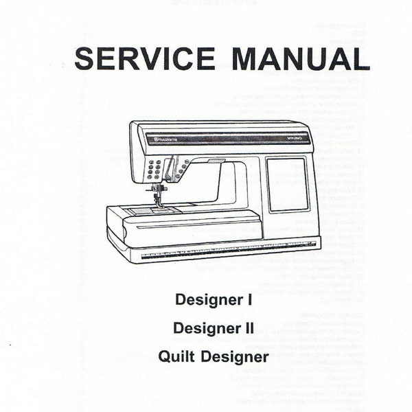 Viking Designer 1 Sewing Machine Manual Etsy