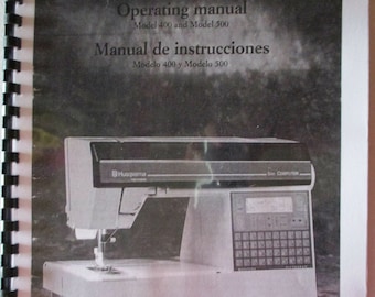 Husqvarna Viking 400 500 computernaaimachine Gebruikershandleiding Gebruiksaanwijzing Gebruiksaanwijzing Boek Hoe de ingestelde spanning in te rijgen Steken gebruiken