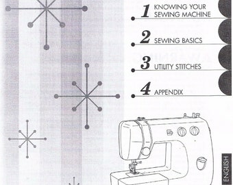 Brother LX2375 Sewing Machine Users Guide Owners Instruction Manual Book  Learn How to Sew Use Thread Set Tension Feet Stitches Techniques 