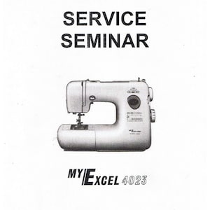 Janome New Home My Excel 4023 Sewing Machine Service Guide Repair Manual Book How To Time Set Hook Timing Tension Needle Position Feed Dogs