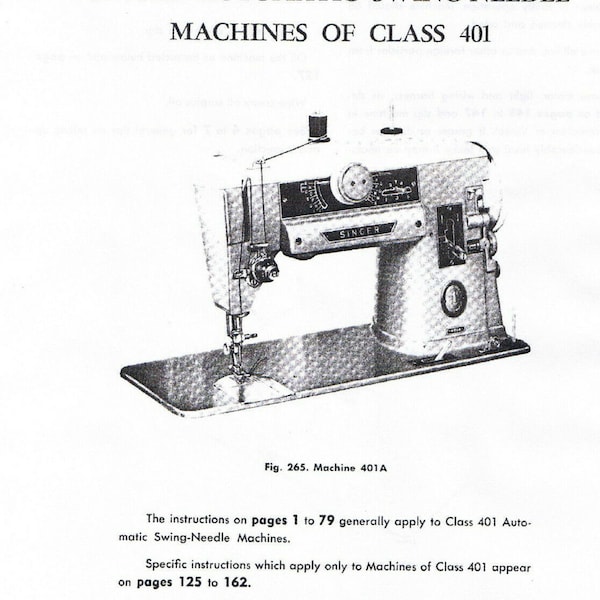 Singer 401 Sewing Machine Etsy