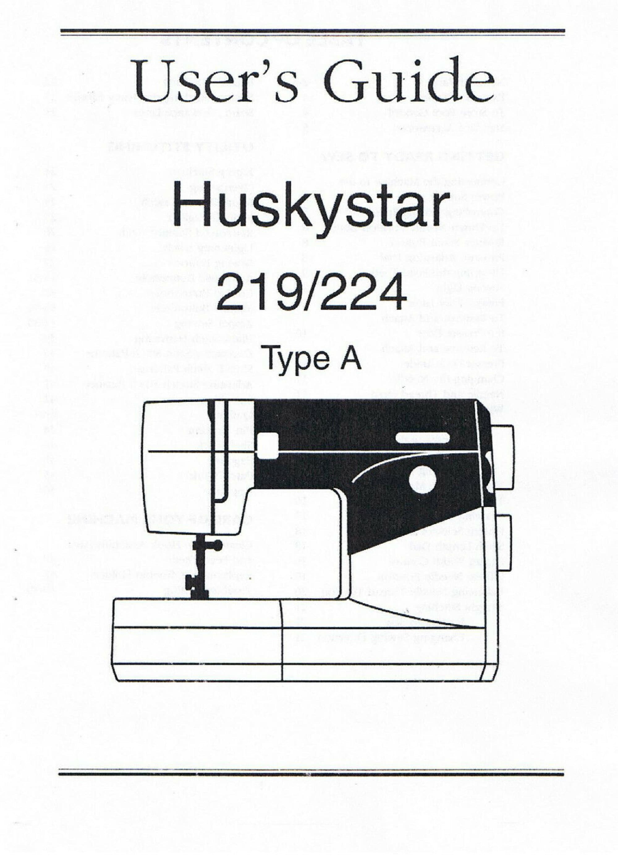 terre principale Rapide mineur machine à coudre huskystar 215 album