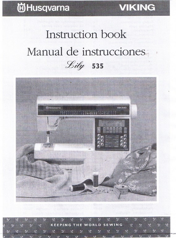 Husqvarna Viking Lily 530 535 Sewing Machine Users Guide Owners