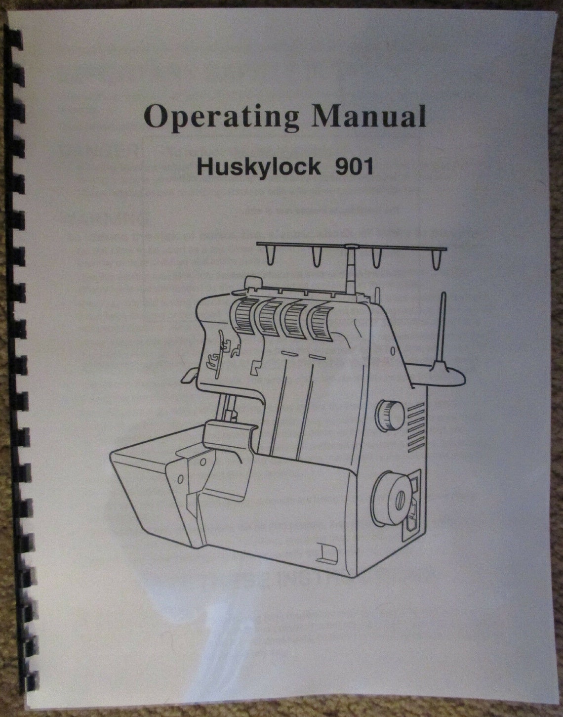 Husqvarna Viking Huskylock 901 Overlock Serger Machine Users Etsy