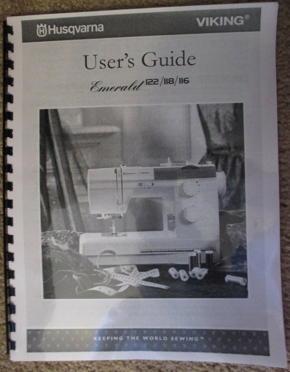 Husqvarna Viking Emerald 116 118 122 Sewing Machine Users Etsy