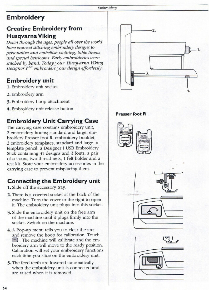 Husqvarna Viking Designer I 1 USB Sewing Embroidery Machine Etsy
