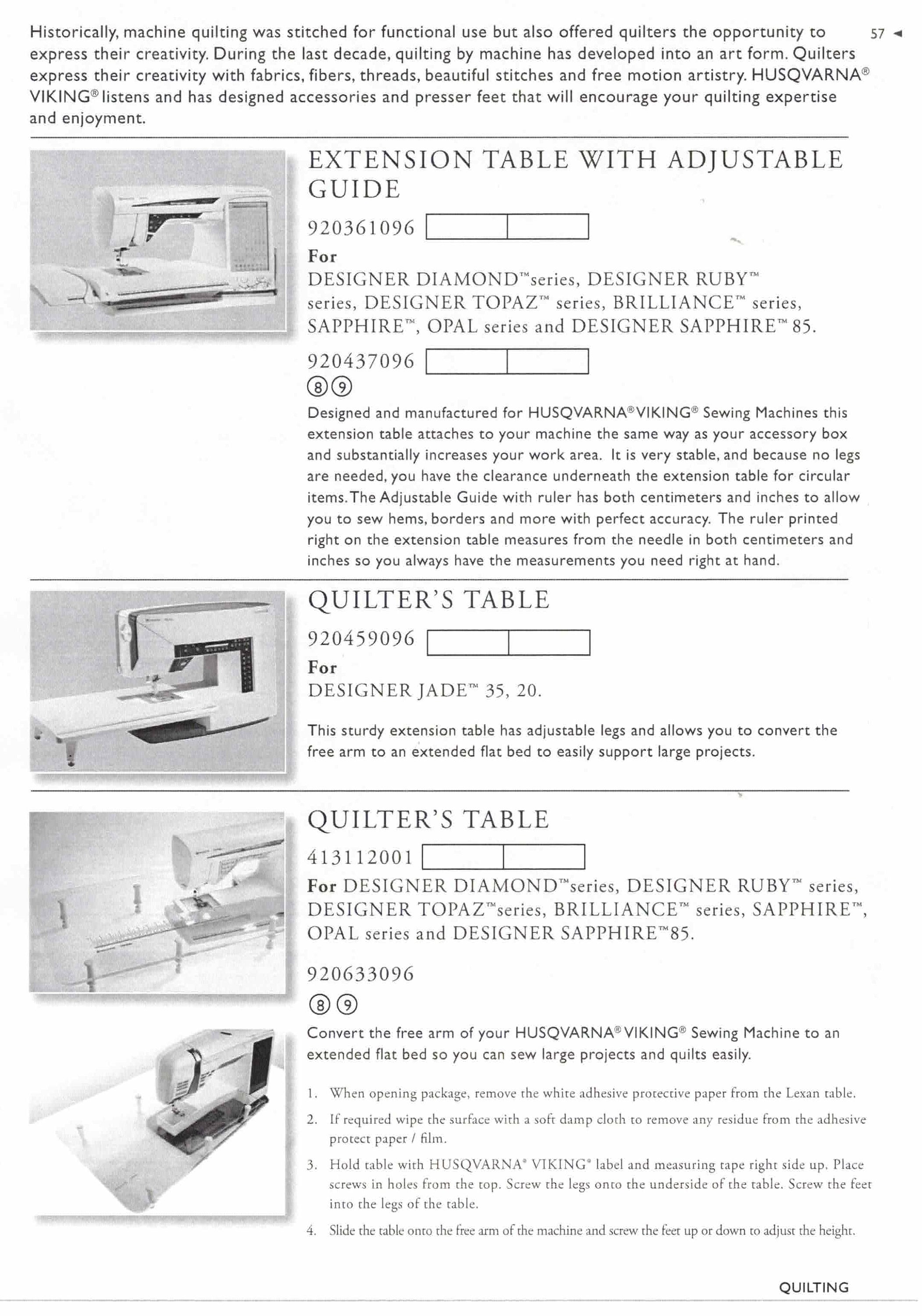 Husqvarna Viking Accessory User Guide Presser Foot Feet Etsy