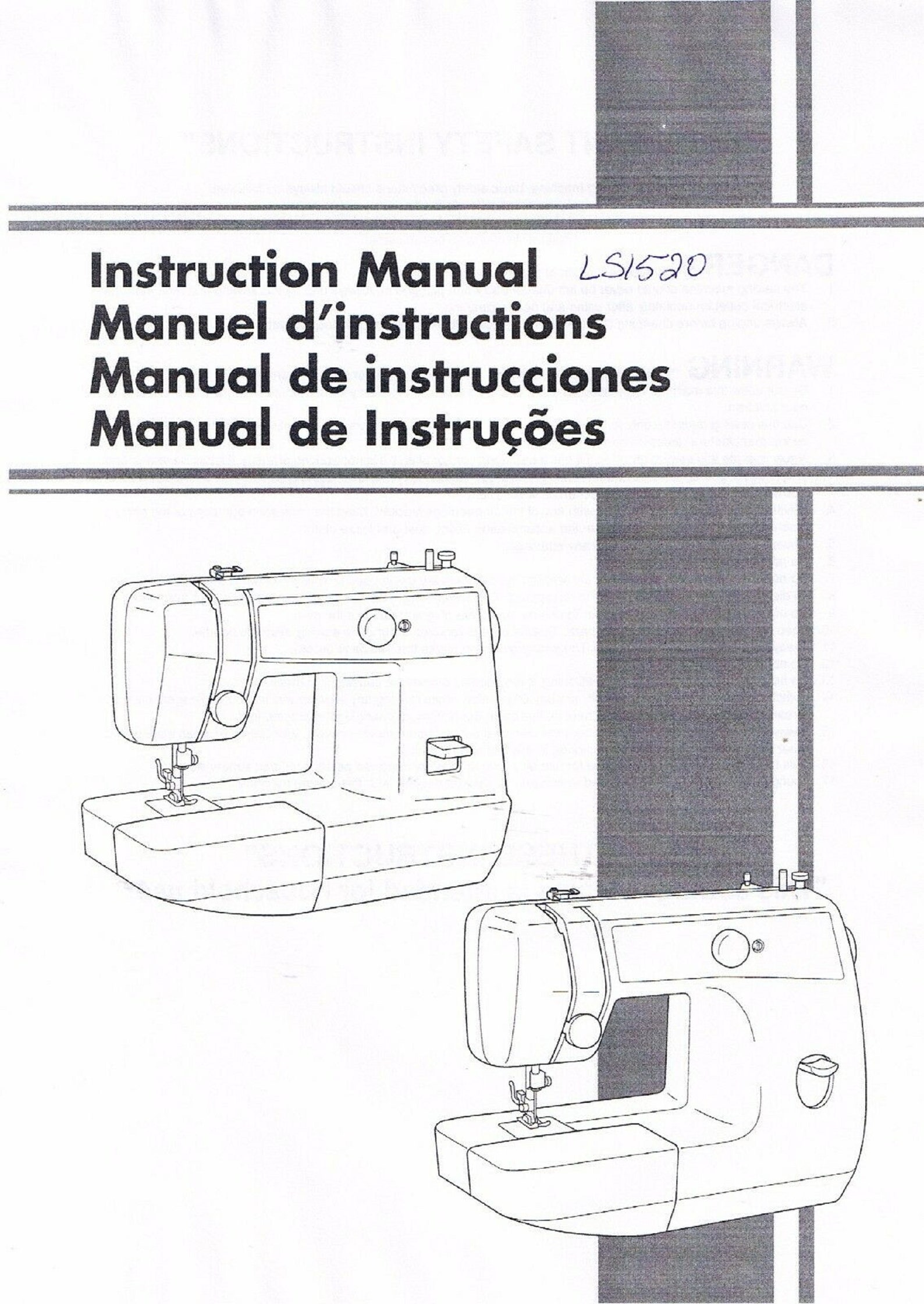Brother LS1520 Ls2125i VX1435 Sewing Machine Operation Etsy