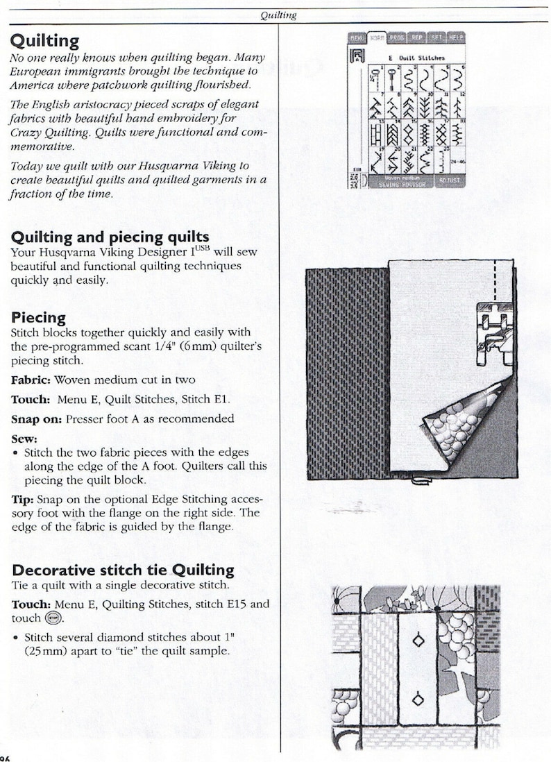 Husqvarna Viking Designer I 1 USB Sewing Embroidery Machine Etsy