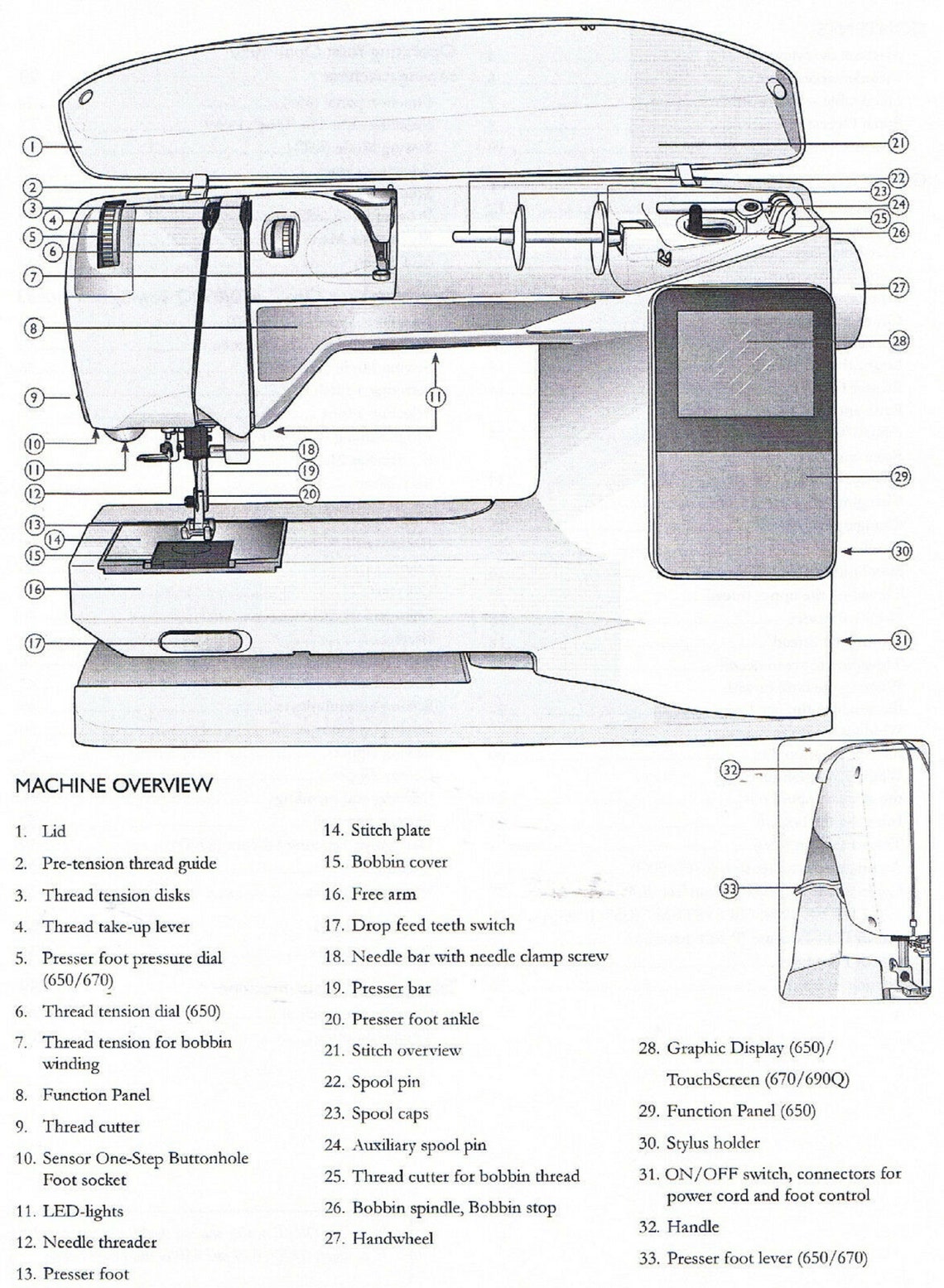 Husqvarna Viking Opal 690Q 670 650 Sewing Machine Users Guide Etsy