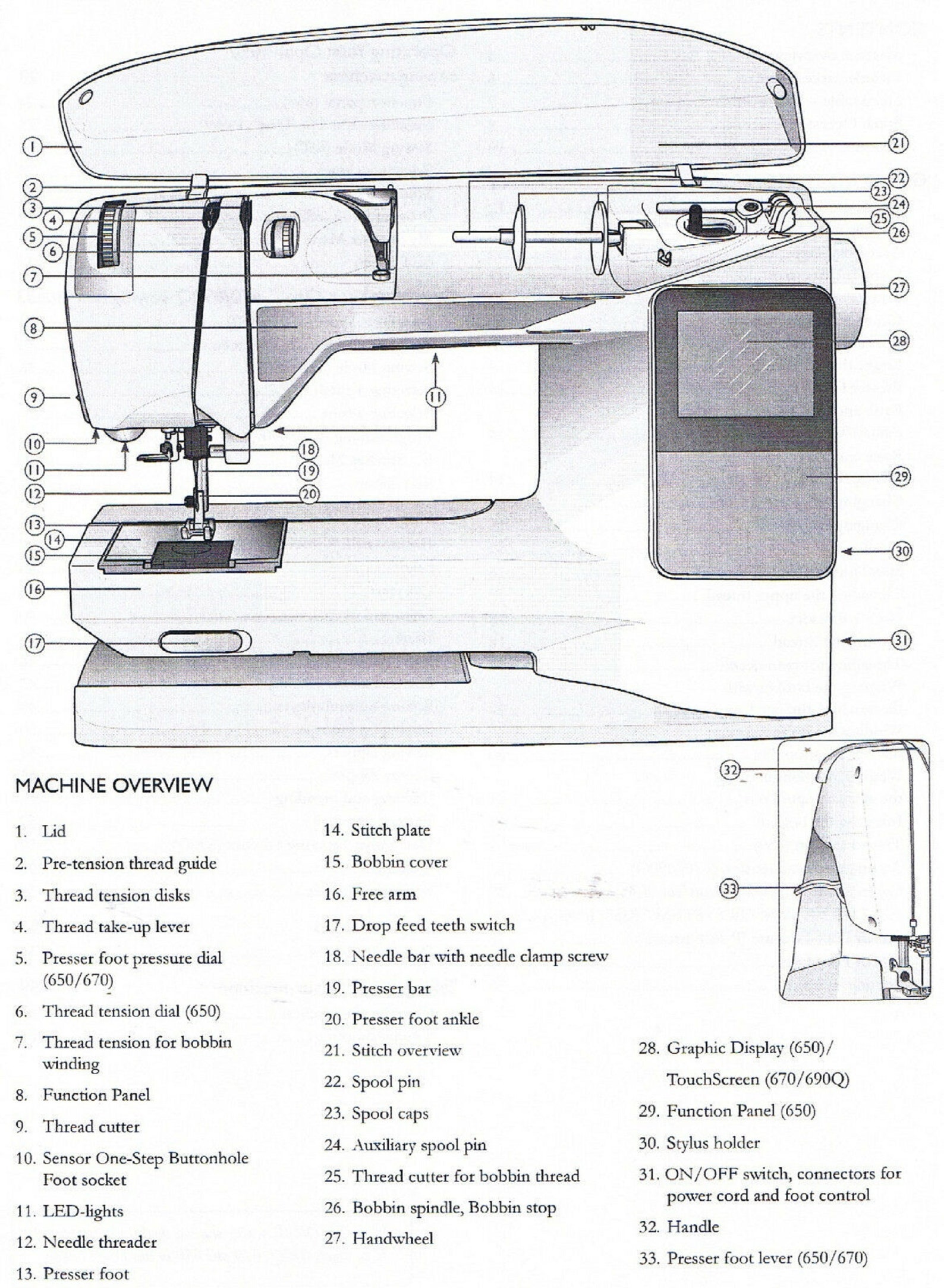 Husqvarna Viking Opal 690Q 670 650 Sewing Machine Users Guide Etsy