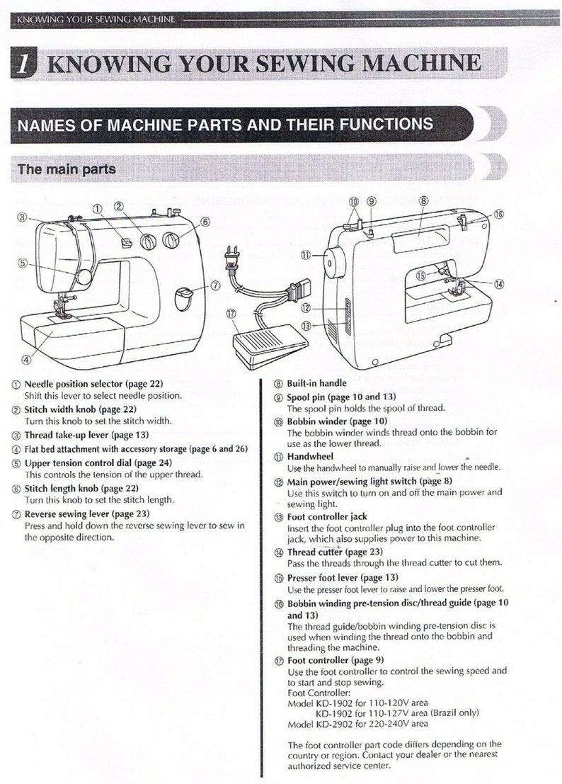 Brother LX2375 Sewing Machine Users Guide Owners Instruction Etsy