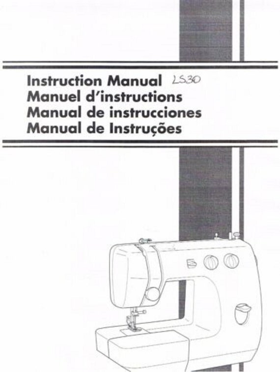 Machine not supplied Brother LS 2125 Sewing Machine Owner Manual 