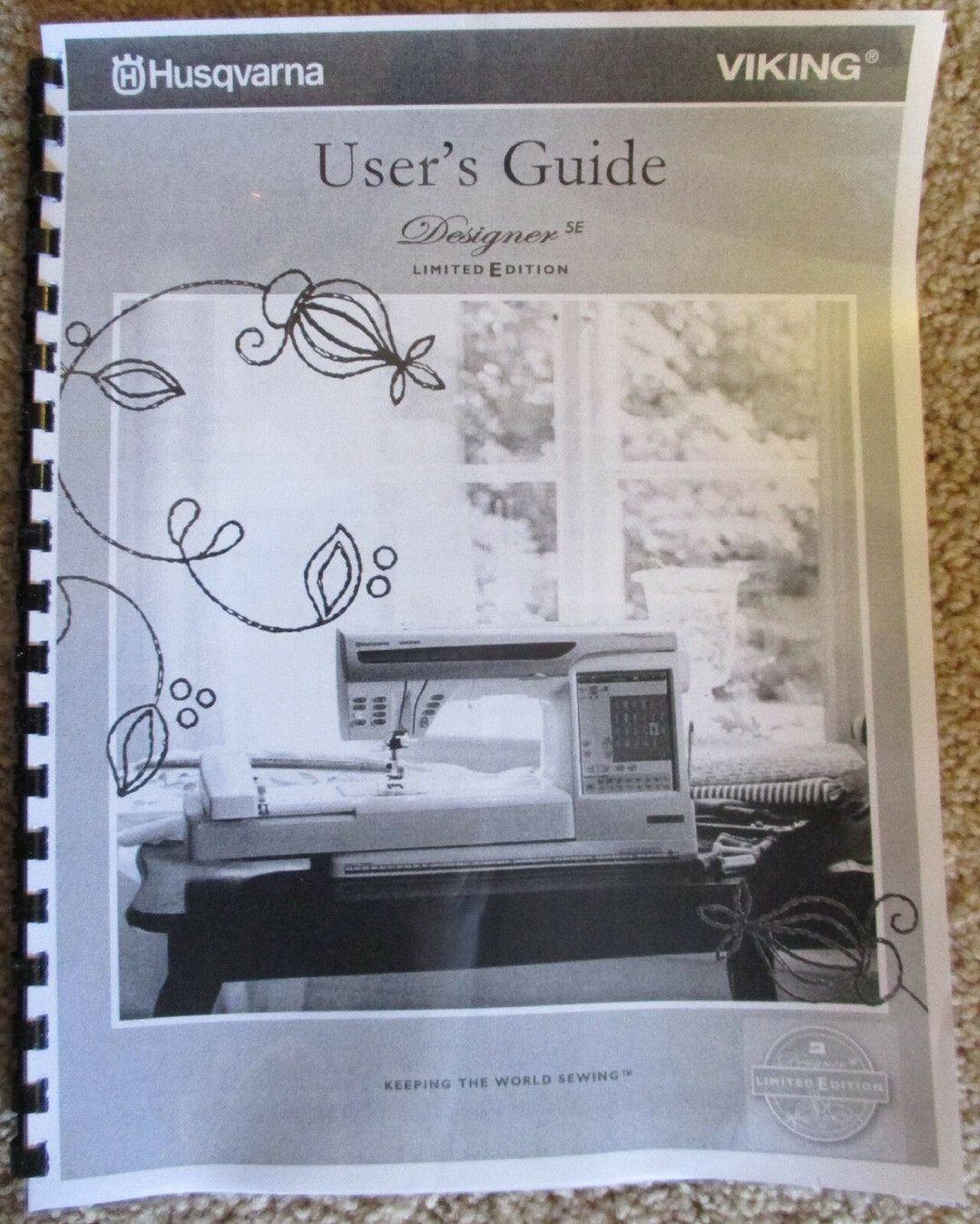 Husqvarna Viking Designer SE LE Owners Users Guide Instruction Manual ...