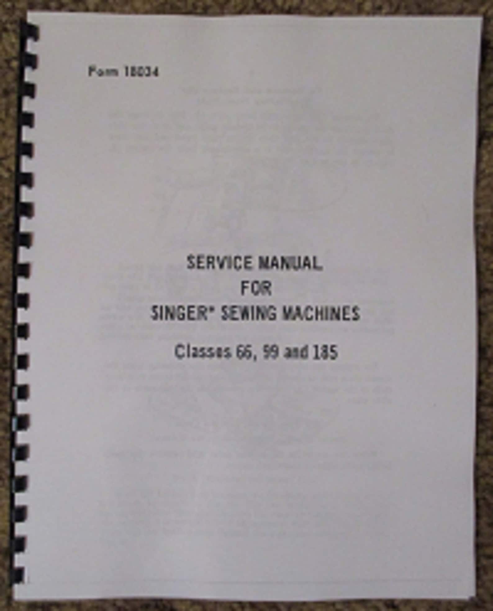 Digital Singer Sewing Machine Classes Models 66 99 185 Etsy