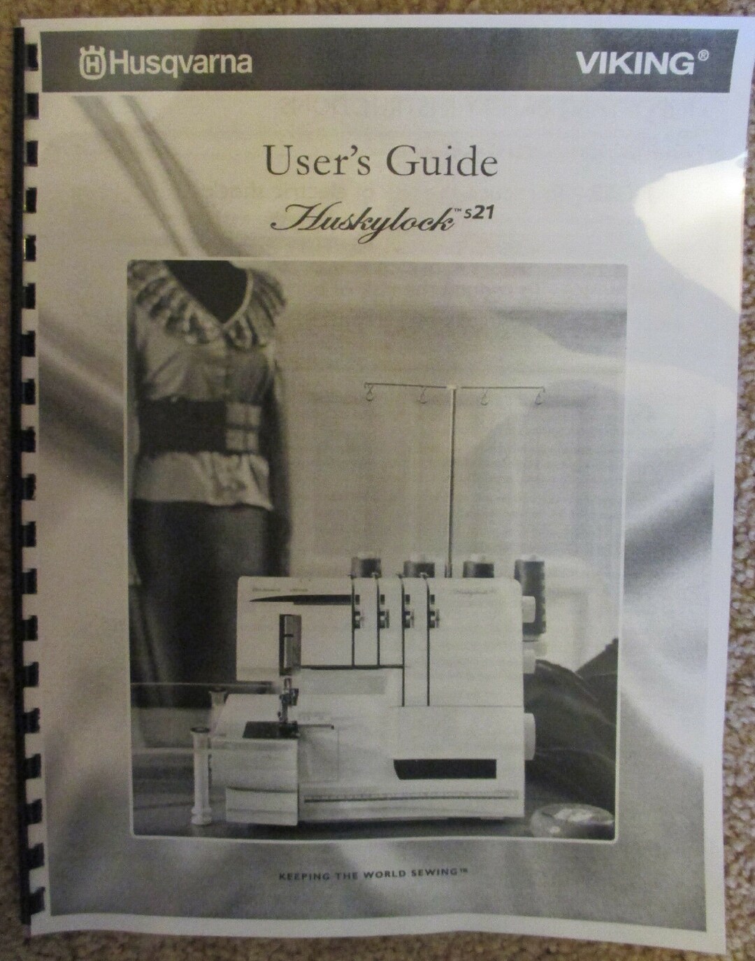 Husqvarna Viking Huskylock S21 Overlock Serger Machine Users Guide