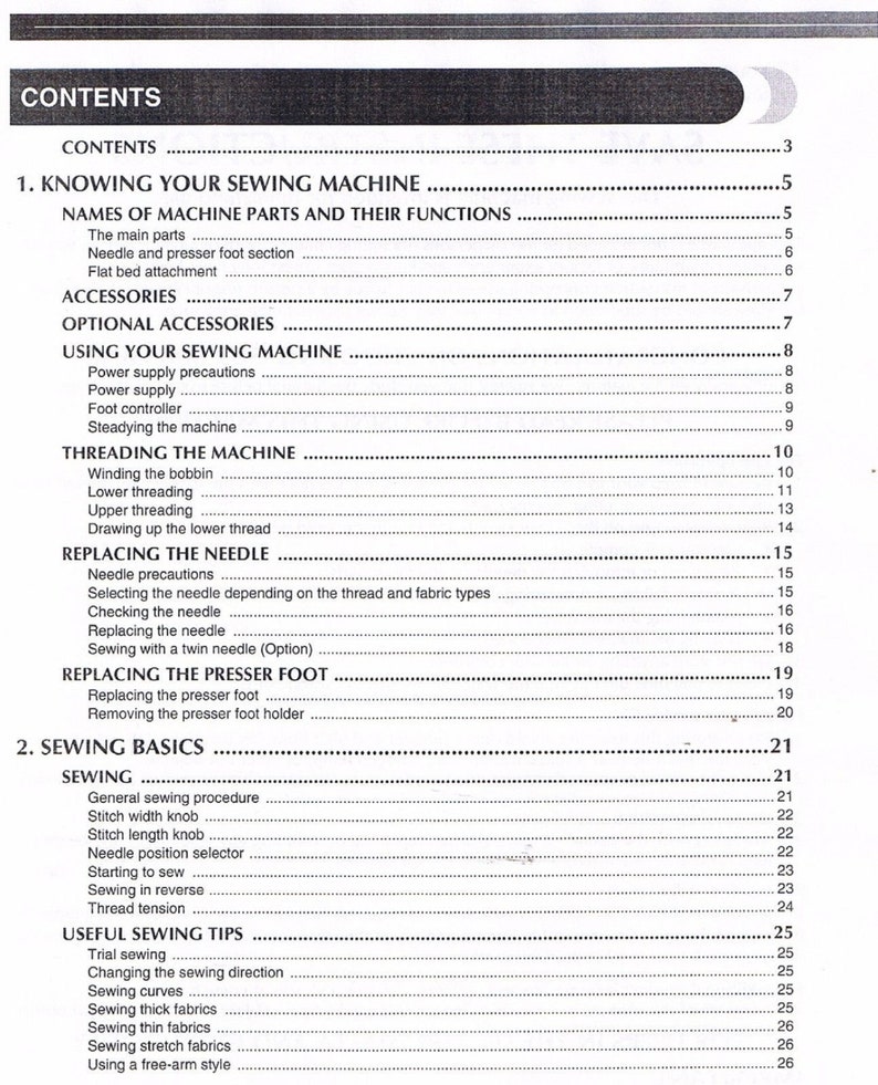 Brother LX2375 Sewing Machine Users Guide Owners Instruction Etsy