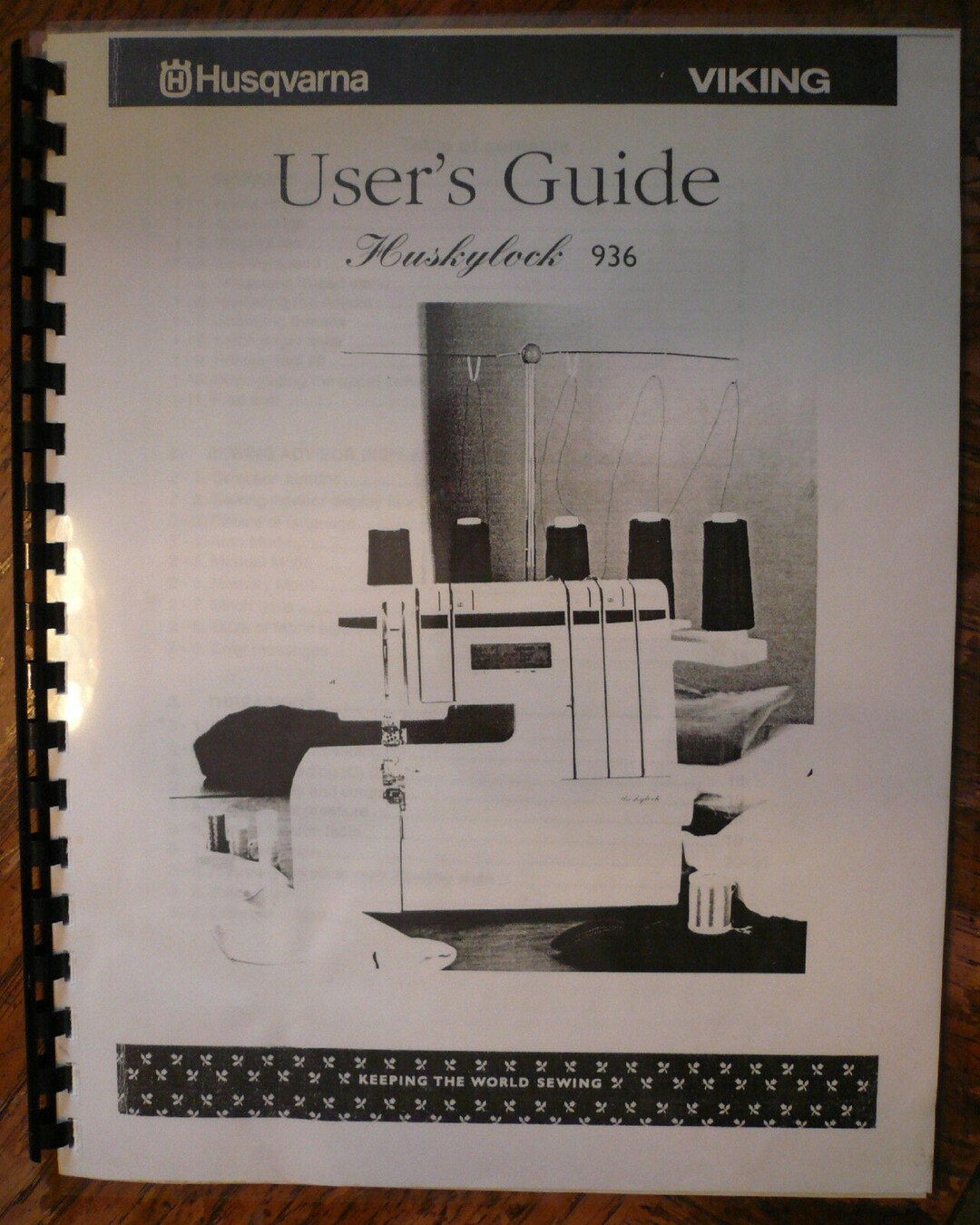 Husqvarna Viking Huskylock 936 Serger Overlock Owners Users Guide