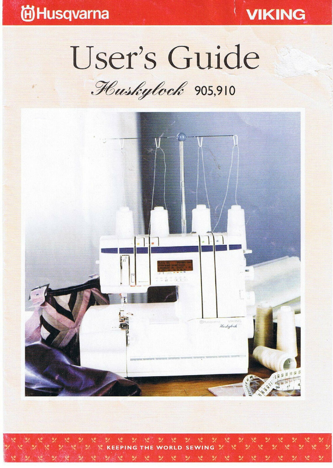 Husqvarna Viking Huskylock 905 910 Overlock Serger Machine Users Guide