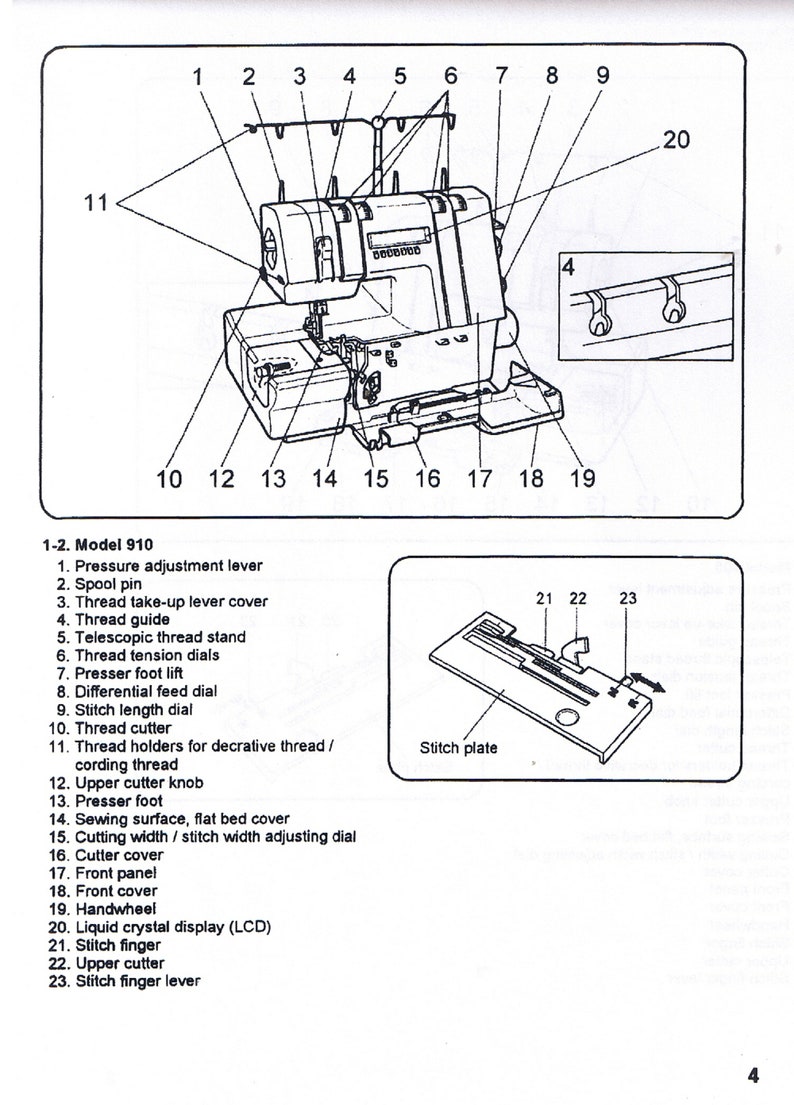 Husqvarna Viking Huskylock 905 910 Overlock Serger Owners | Etsy