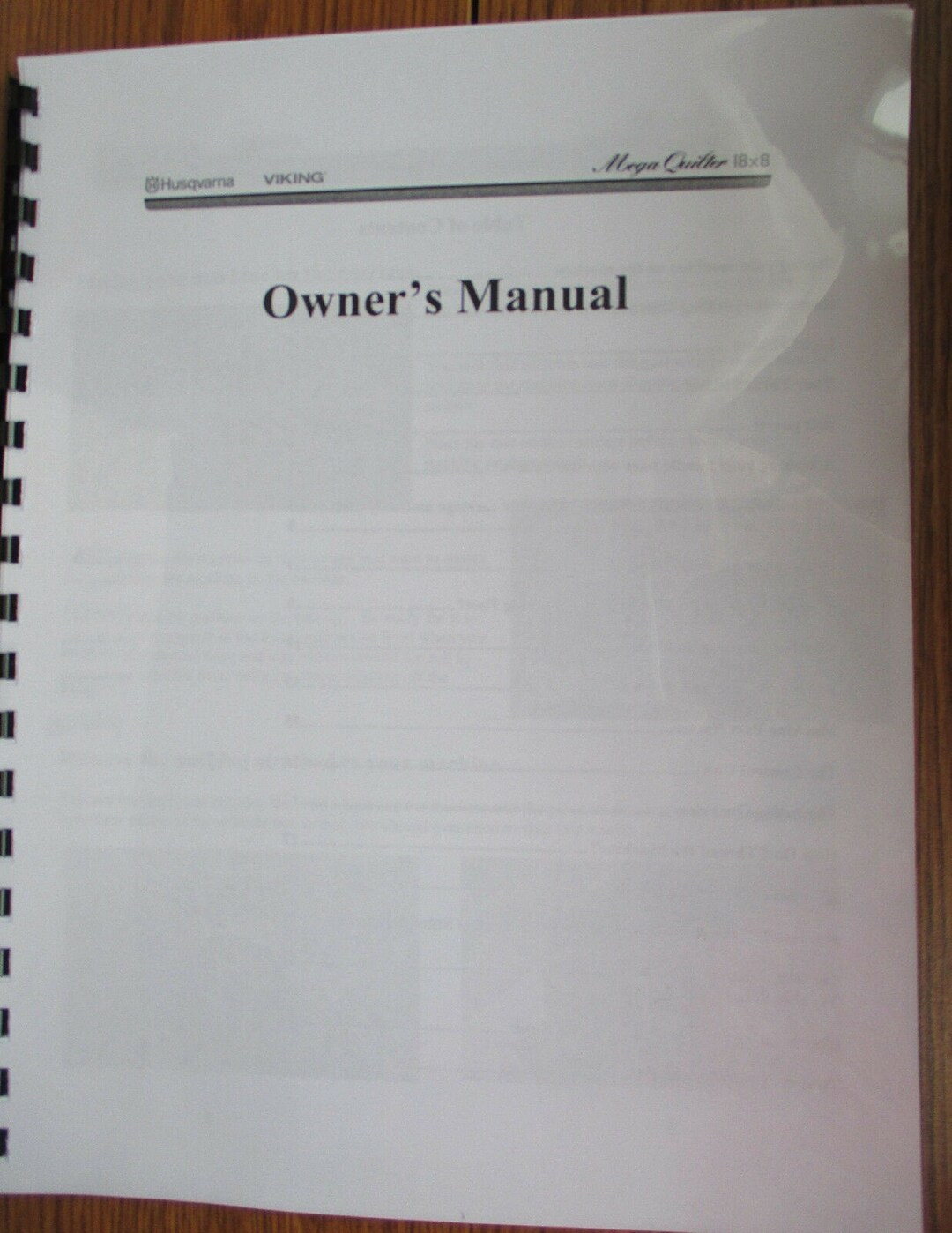 Husqvarna Viking Mega Quilter 18x8 Model Quilting Sewing Machine Users