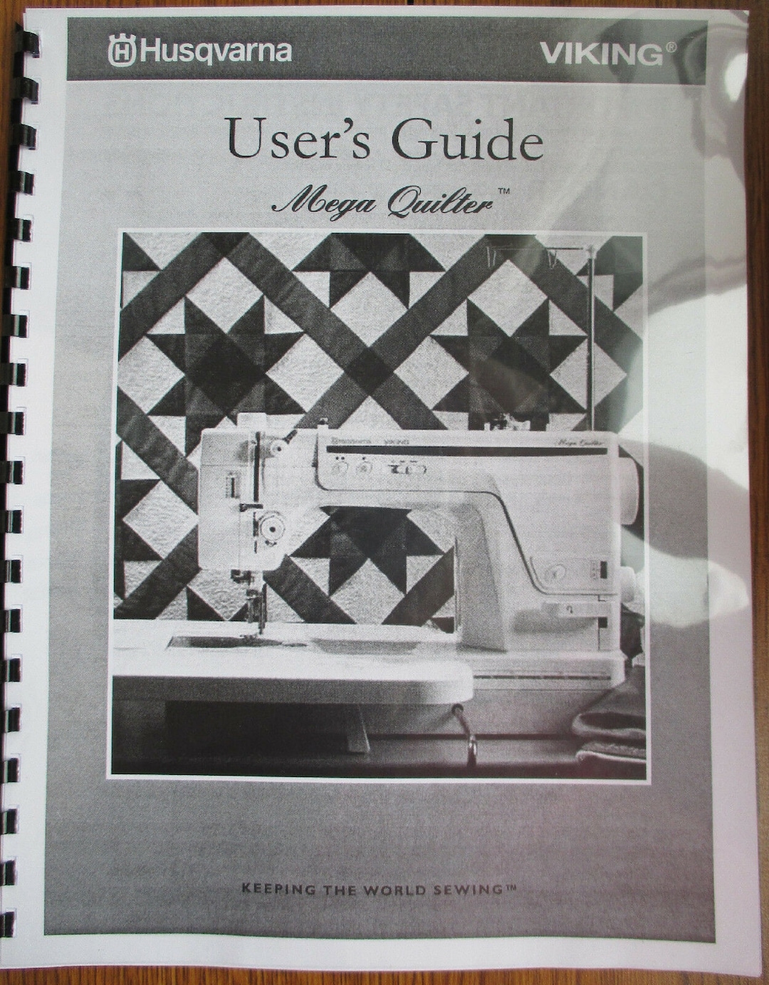 Husqvarna Viking Mega Quilter 1200 Model Quilting Sewing Machine Users Guide Owners Operating