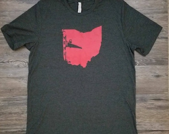 National Threads Scarlet and Gray Ohio tee