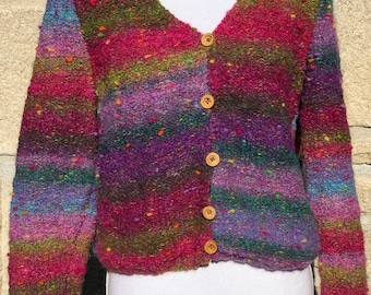 Gilet femme multicolore (laine NORO)