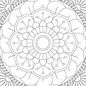 Mandala Coloring Book Pages - Printable (V2)
