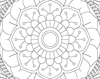 Mandala Coloring Book Pages - Printable (V2)