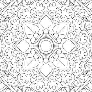 Mandala Coloring Book Pages - Printable