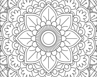 Mandala Coloring Book Pages - Printable