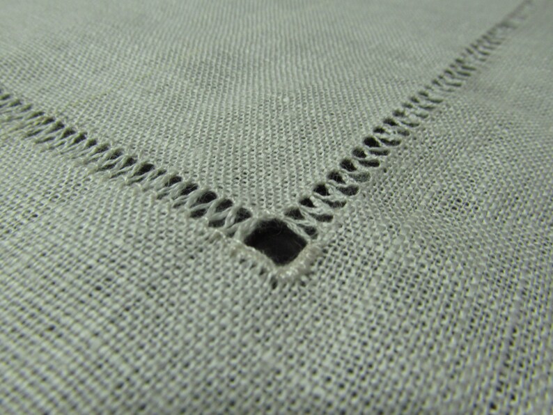 Kitchen Placemats Natural Linen Napkins Place Mats with Hemstitch Custom Table Cloth