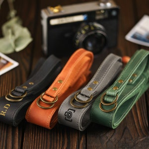 Leather Camera Strap - Personalized Camera Belt - Leather Camera Holder - Photographer Gift - Accessories for Camera - Custom Camera Strap