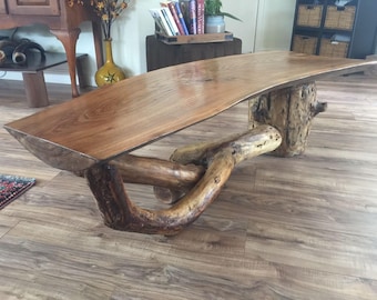 Handcrafted Wooden Coffee Table