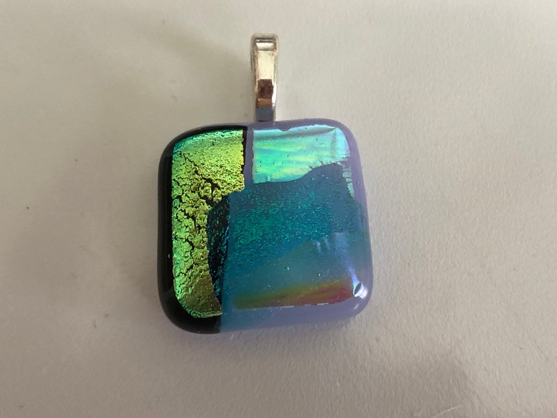 Small Green Square Pendant