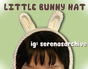 PDF PATTERN: Bunny Gorrito Ear Warmers Crochet Pattern