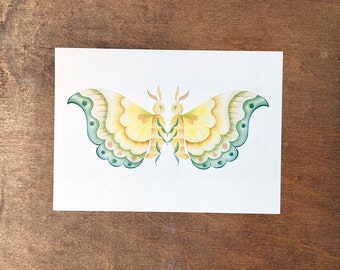 Moth Lovers ~ Illustration Print 5x7"