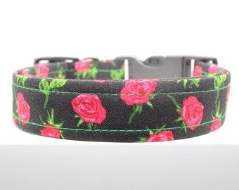Love by the dozen | Handmade dog collar, Fabric dog collar, Adjustable dog collar, Durable dog collar, Stylish dog collar, Boho dog collar